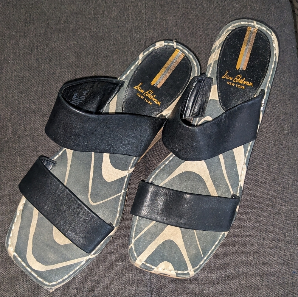 Sam Edelman Open-toe Cork Wedge Sandals